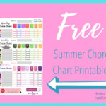 3 Free Summer Chore Chart Downloadable Printables For Kids