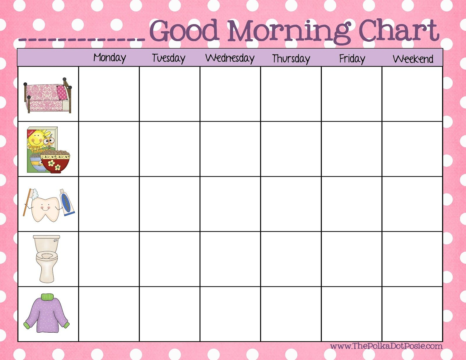 A Daily Dose Of Davis A Good Morning Chart For Toddlers A Daily Dose Of Davis A Good Morning Chart For Toddlers