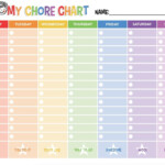 Chore Chart For Adults Printable Free Free Printable