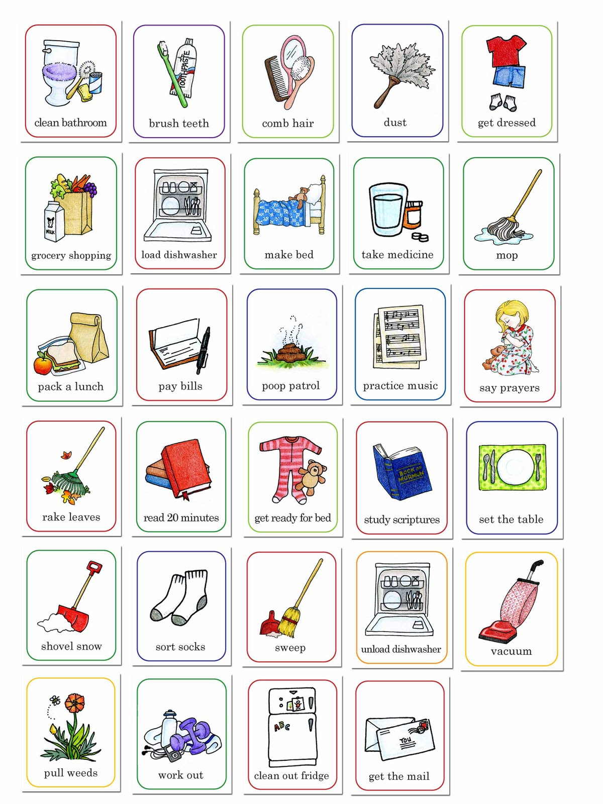 Draw Chore Chart For Kids Clip Art Library Draw Chore Chart For Kids Clip Art Library