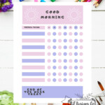 Good Morning Chore List Children s Job Poster Daily Task Etsy In 2020