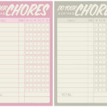 Melancholy Smile Extra Chores Free Printables