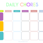 Printable Charts For Chores