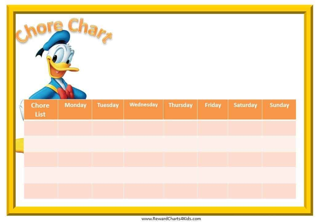 Printable Chore Charts Printable Chore Charts